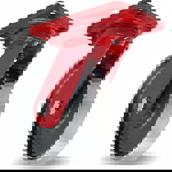 Swivel Top Plate Caster: Forged Steel, 6