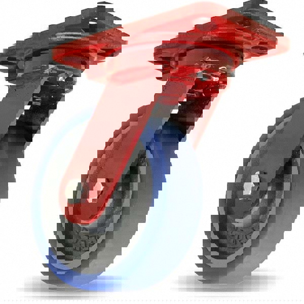 Swivel Top Plate Caster: Polyurethane, 6