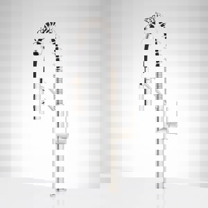 Single Handle Pull Down Kitchen Faucet in Stainless Steel