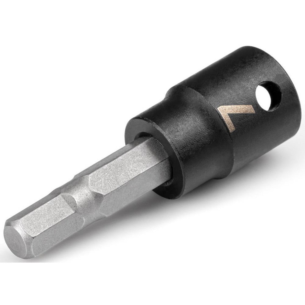 Impact Hex & Torx Bit Sockets; Drive Size: 3/8 (Inch); Hex Size (mm): 7.000 ; Bit Length (Decimal Inch): 1.16 ; Overall Length (Decimal Inch): 2.2200 ; Material: Steel ; Finish: Manganese Phosphate