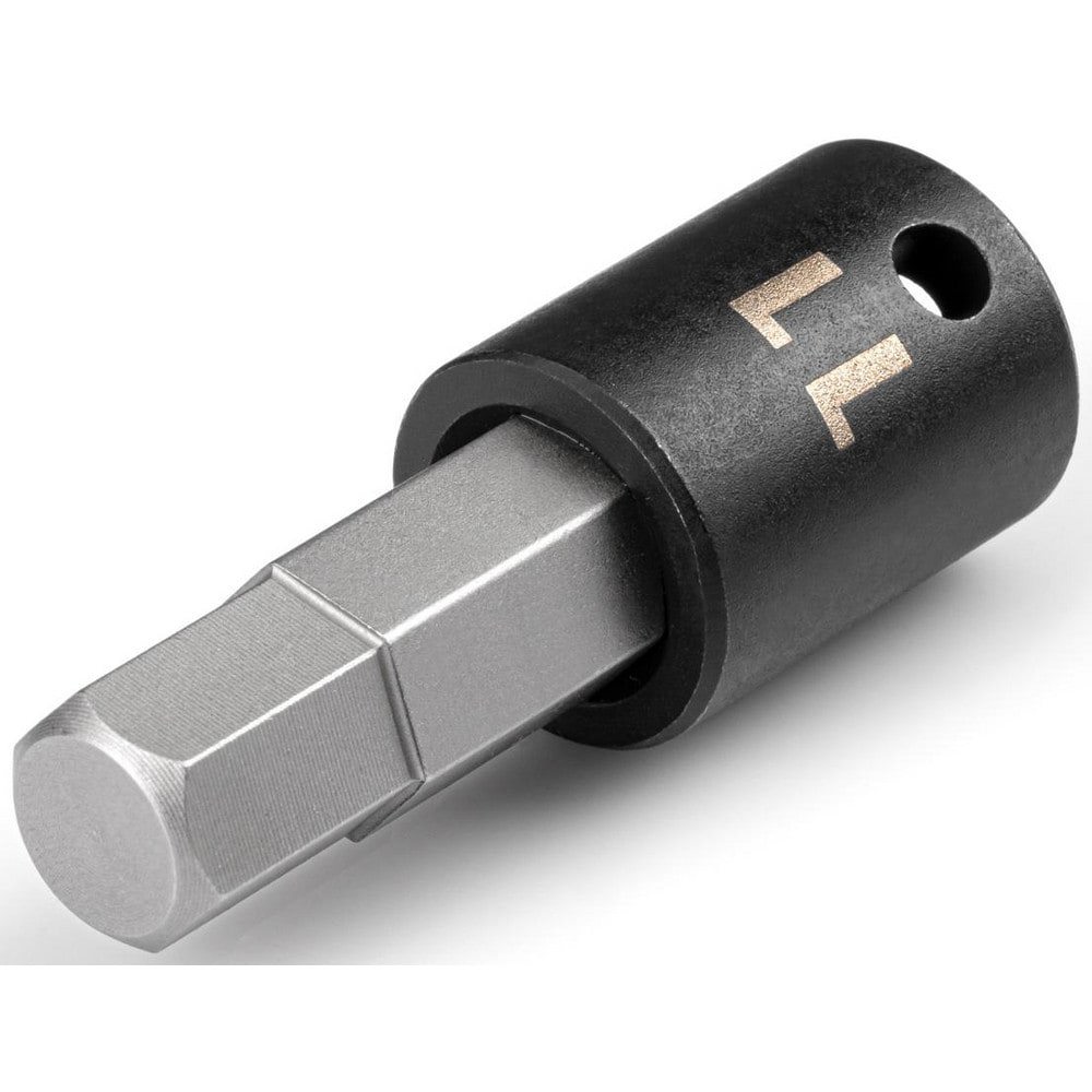 Impact Hex & Torx Bit Sockets; Drive Size: 3/8 (Inch); Hex Size (mm): 11.000 ; Bit Length (Decimal Inch): 1.16 ; Overall Length (Decimal Inch): 2.2200 ; Material: Steel ; Finish: Manganese Phosphate