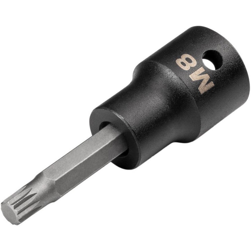 Specialty Sockets; Socket Type: Triple Square ; Type: Bit ; Drive Size: 1/2 in ; Size (Spline): #8 ; Socket Size: M8 ; Hex Size (mm): 8.000