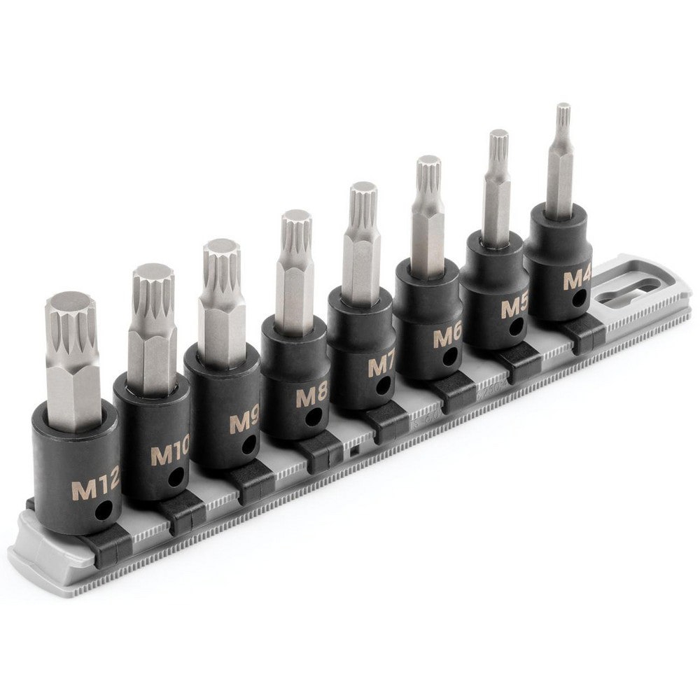 Socket Sets; Set Type: Impact ; Drive Size: 3/8 in ; Minimum Size (mm): 4.00 ; Maximum Size (mm): 12.00 ; Tool Type: Impact Bit Socket Set ; Material: Steel