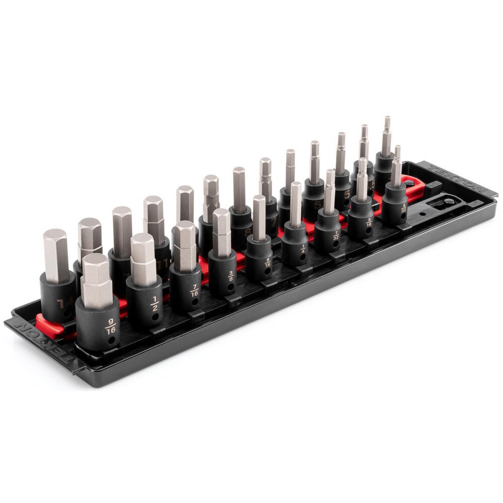 Socket Sets; Set Type: Impact ; Drive Size: 3/8 in ; Minimum Size (Inch): 5/32 ; Minimum Size (mm): 4.00 ; Maximum Size (Inch): 9/16 ; Maximum Size (mm): 14.00