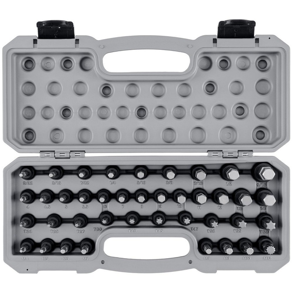 Socket Sets; Set Type: Impact ; Drive Size: 3/8 in ; Minimum Size (Inch): 5/32 ; Minimum Size (mm): 4.00 ; Minimum Size (Torx): T20 ; Maximum Size (Inch): 9/16