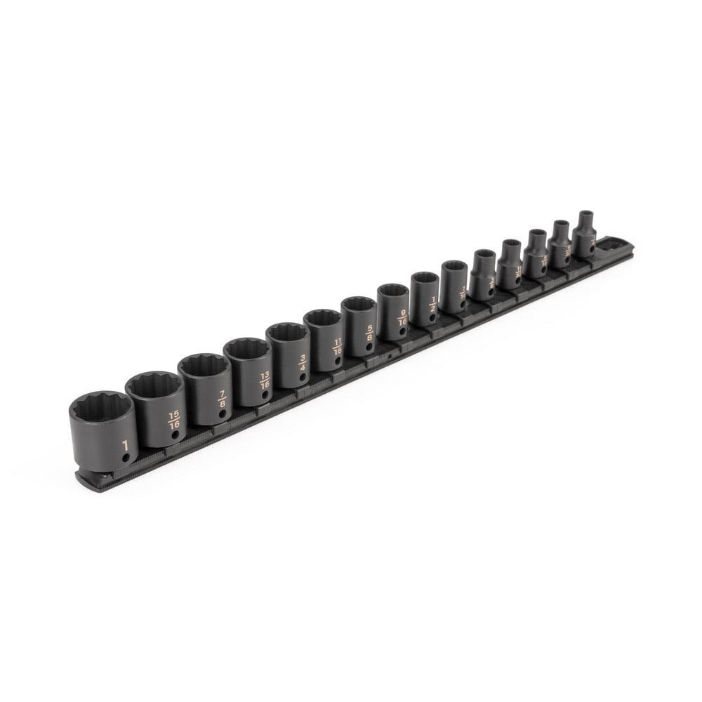 Socket Set Socket Set: 15 Pc, 1/4 to 1