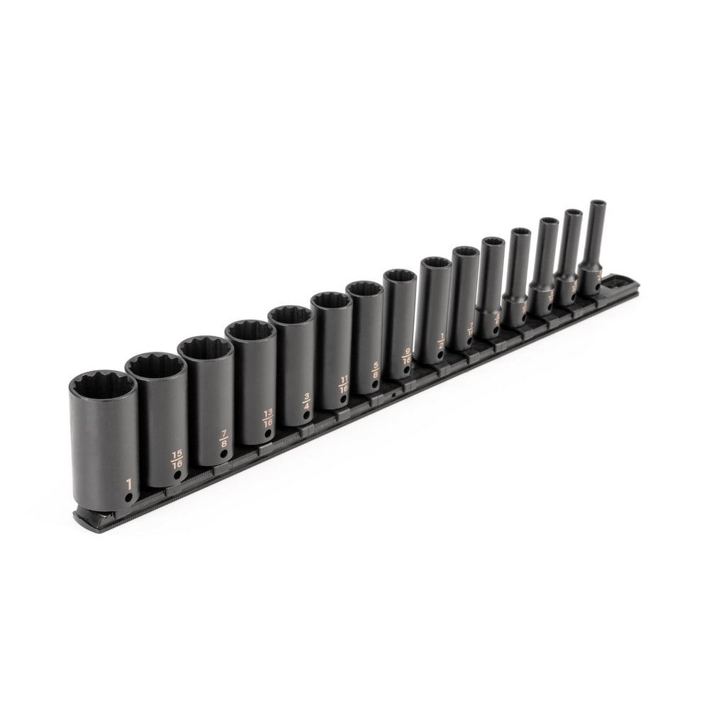 Socket Set Socket Set: 15 Pc, 1/4 to 1