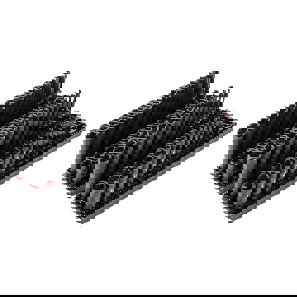 Deep Standard Impact Socket Set Socket Set: 68 Pc, 0.25 to 1