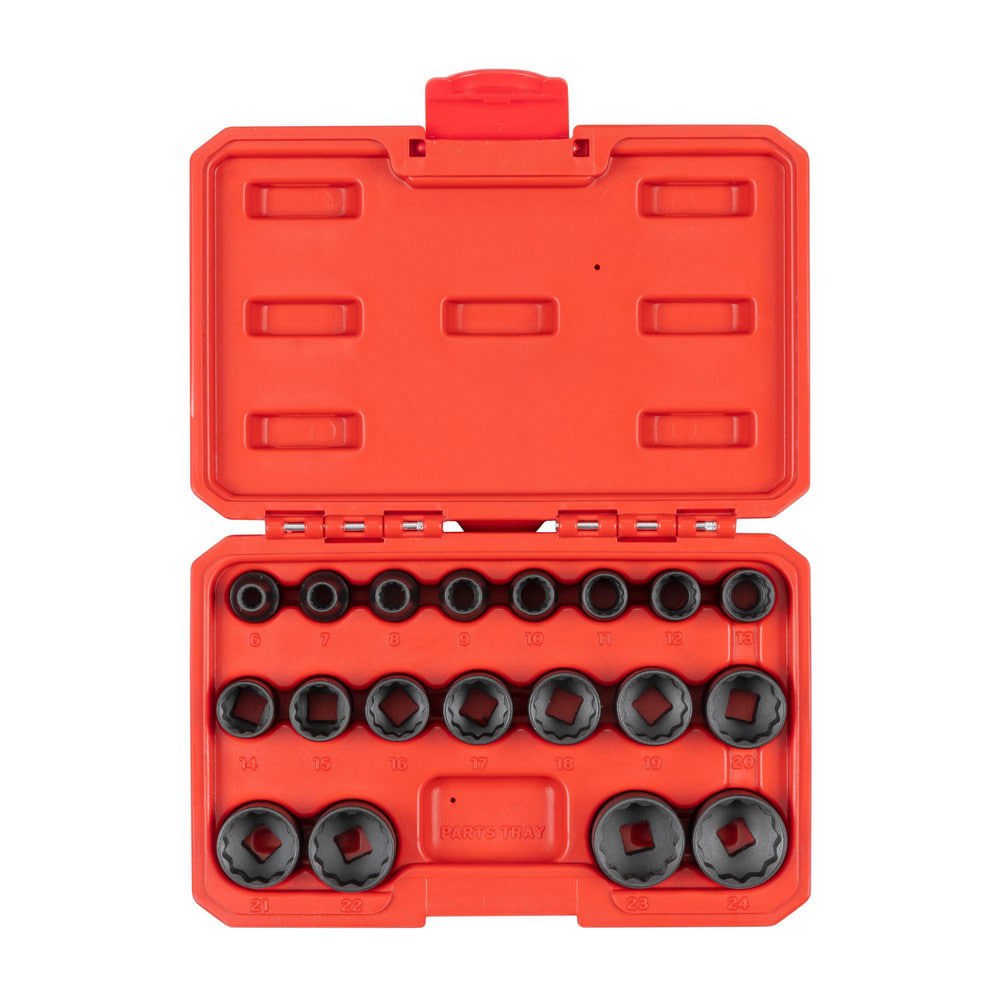 Socket Set Socket Set: 19 Pc, 6.00 to 24.00 mm Socket