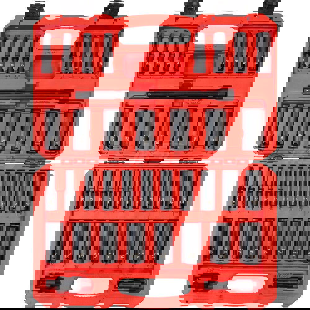 Socket Set Socket Set: 37 Pc, 1/4 to 1