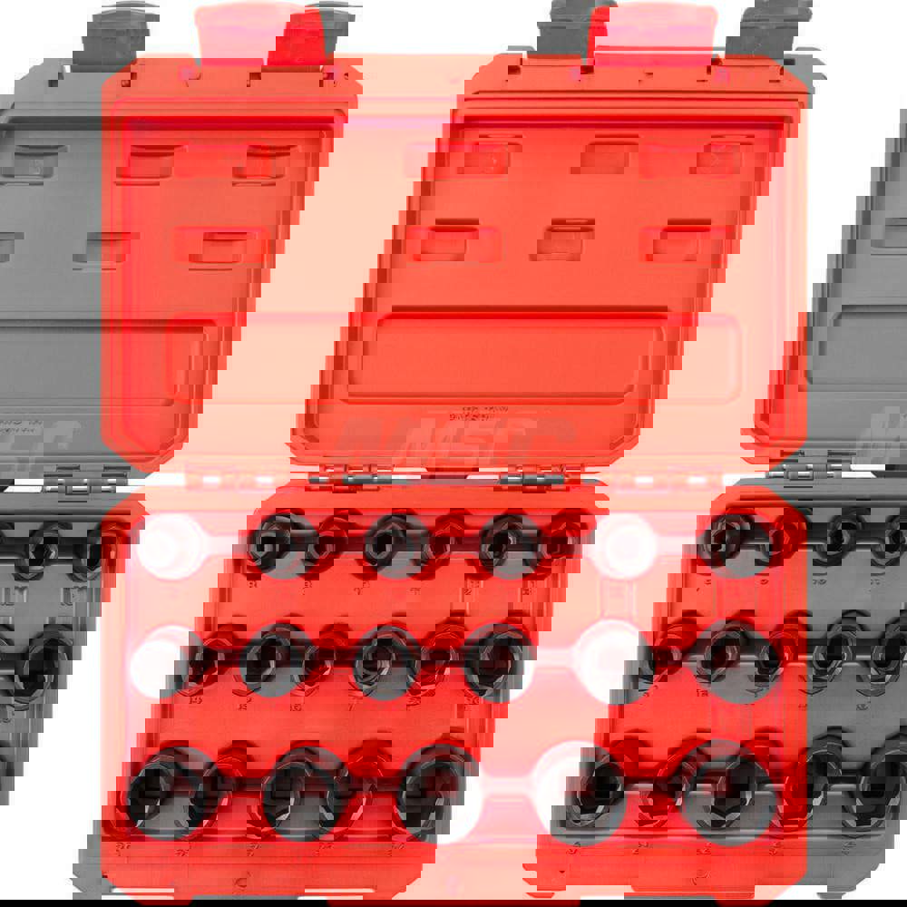 1/2 Inch Drive 6-Point Impact Socket Set, 17-Piece (8-24 mm)