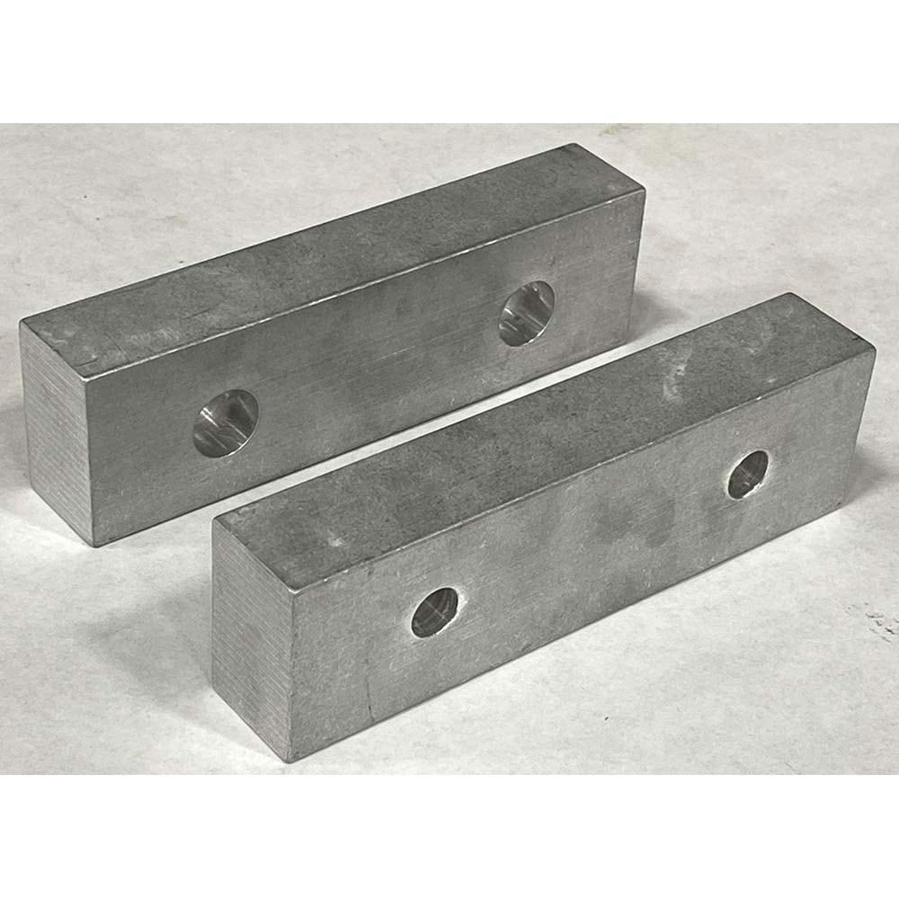 Vise Jaw Sets; Jaw Width (mm): 152.4; Jaw Width (Inch): 6; Set Type: Component Kit; Material: Aluminum; Vise Compatibility: 6