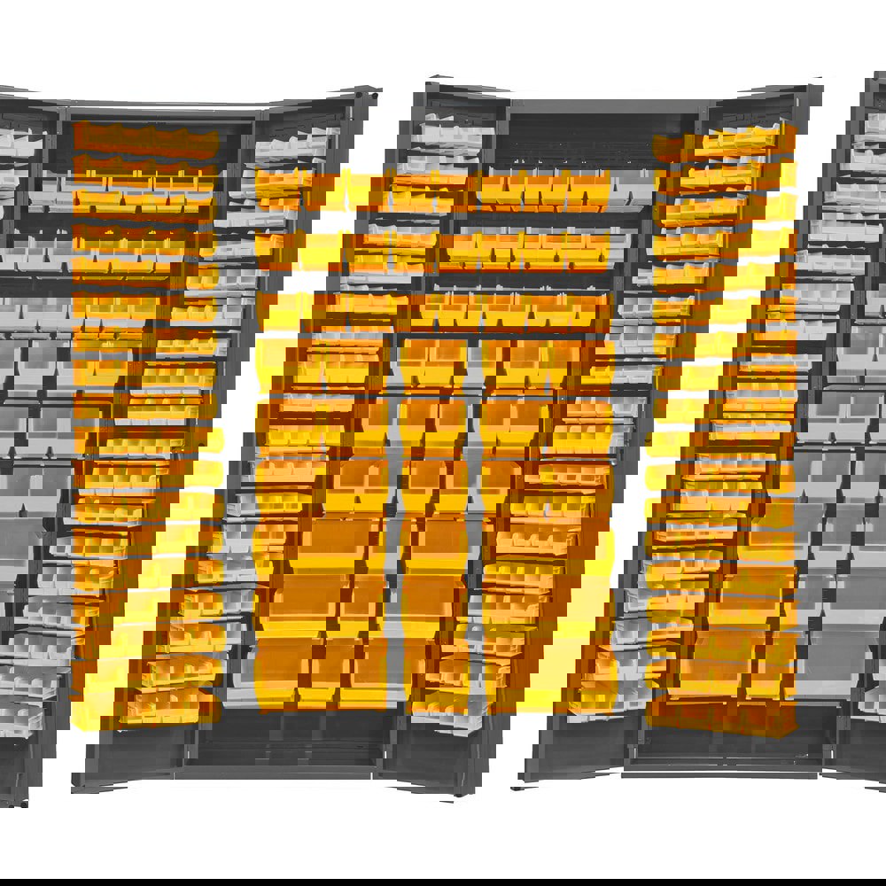 Storage Cabinets; Cabinet Type: Bin; Door Shelf ; Cabinet Material: Steel ; Width (Inch): 48in ; Depth (Inch): 24in ; Cabinet Door Style: Louvered Panel ; Height (Inch): 84in