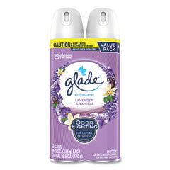 Glade Air Freshener Room Spray, Lavender & Vanilla, 2 x 8.3 oz (235 g) each, Value Pack, 3/Case