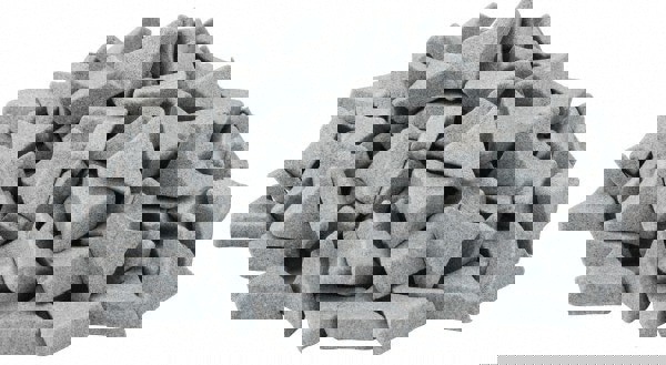 Tri-Star Tumbling Media: Ceramic Carrier, Ceramic Abrasive, 2 Piece