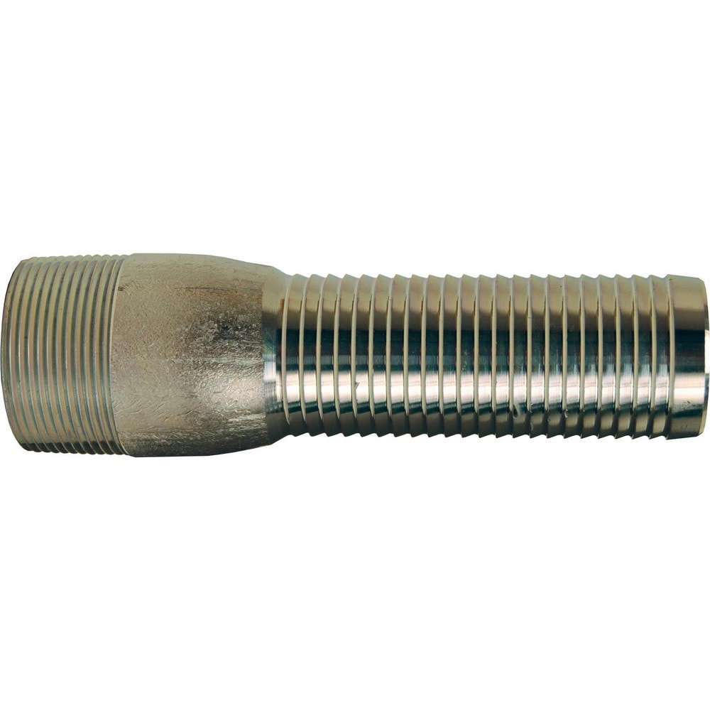 Suction & Discharge Hose Couplings; Type: Super King Long Shank Hose Coupling ; Coupling Type: Long Shank x MNPT ; Coupling Descriptor: Male NPT Coupling ; Material: Plated Steel ; Coupler Size (Fractional Inch): 1-1/4 ; Thread Size: 1-1/4