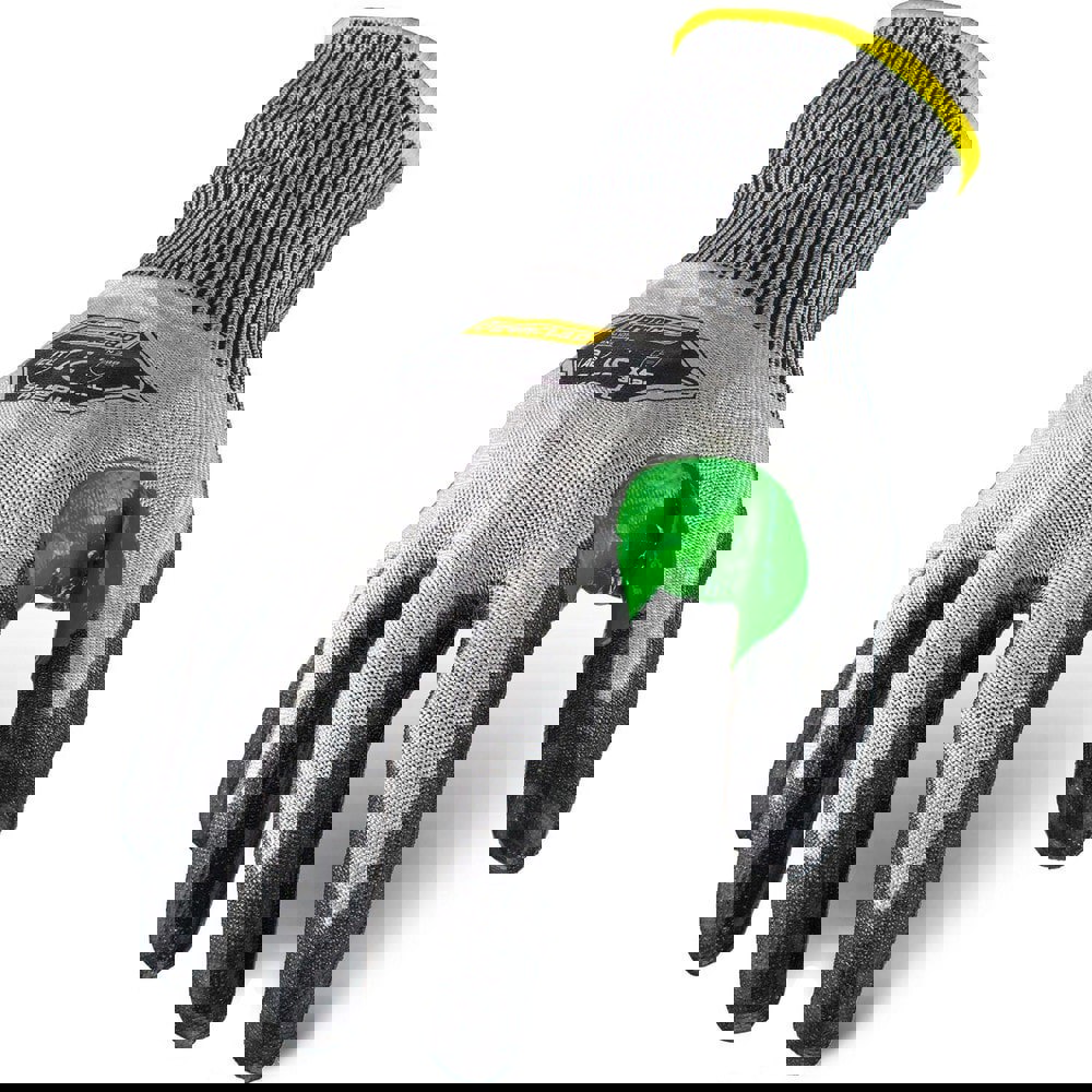 Puncture-Resistant Gloves: Size X-Large, ANSI Cut A2, ANSI Puncture 4, Polyurethane, HPPE/Steel Knit