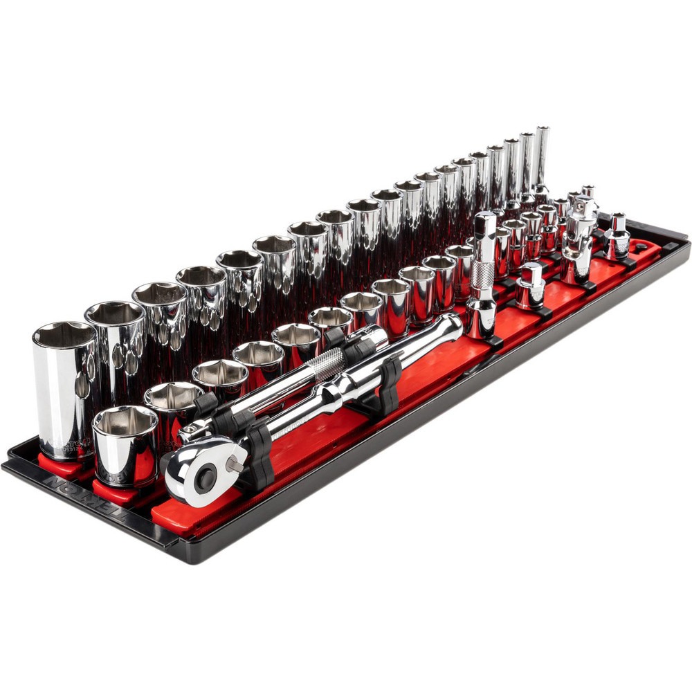 Socket Sets; Set Type: Deep; Standard; Ratchet&Socket Set ; Drive Size: 3/8 in ; Minimum Size (Inch): 6 ; Maximum Size (Inch): 24 ; Tool Type: 3/8 in Standard & Deep Socket Set ; Material: Steel