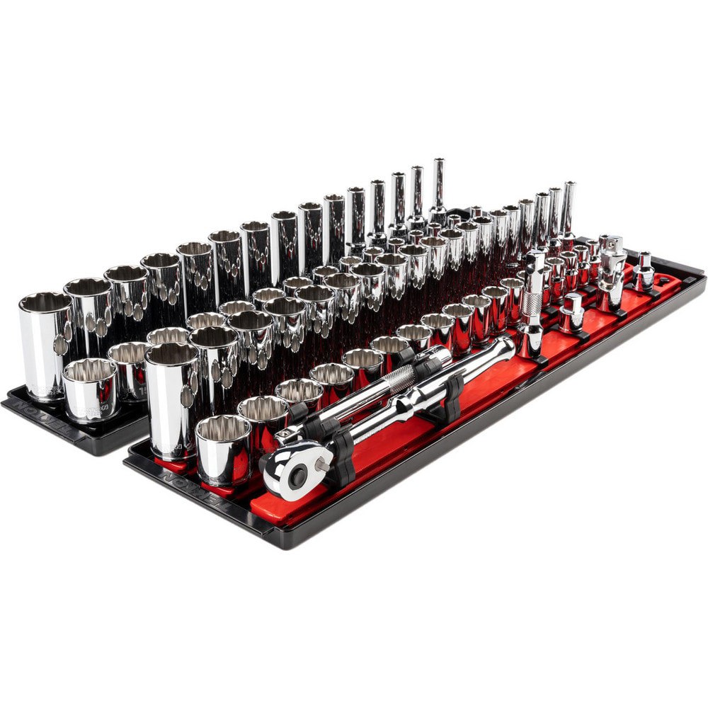 Socket Sets; Set Type: Deep; Standard; Ratchet&Socket Set ; Drive Size: 3/8 in ; Minimum Size (Inch): 0.3125 ; Maximum Size (Inch): 0.75 ; Tool Type: 3/8 in Standard & Deep Socket Set ; Material: Steel