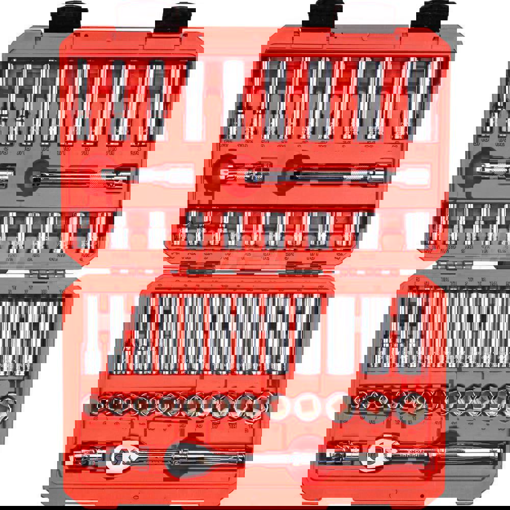 Ratchet & Socket Set Socket Set: 47 Pc,