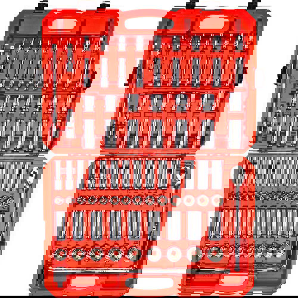 1/2 Inch Drive 6-Point Socket and Ratchet Set, 84-Piece (3/8 - 1-5/16 in., 10-32 mm)