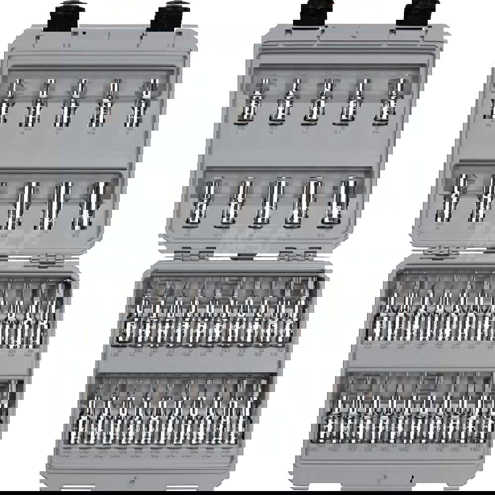 1/2 Inch Drive Torx/TR Torx Bit & External Star Socket Set, 30-Piece (T20-T60, TR20-TR60, E8-E24)