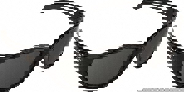 Safety Glasses: Scratch-Resistant, Polycarbonate, Smoke Lenses, Full-Framed