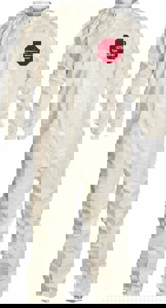 Disposable Coveralls: Size 2X-Large, 3.6 oz, Storm Flap Closure