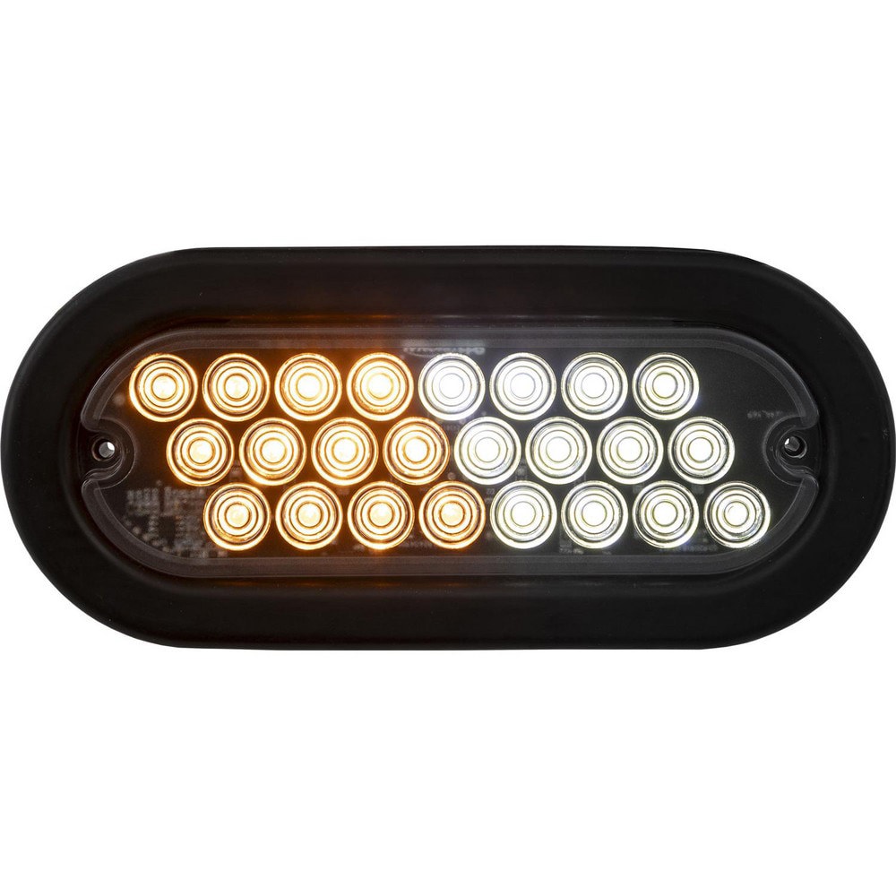Towing Lights; Type: LED ; Color: Amber; Clear ; Length (Inch): 6 ; Width (Inch): 7-11/16 ; Voltage: 12-24V ; Material: Polycarbonate; Polymer