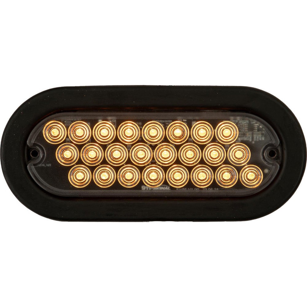 Towing Lights; Type: LED ; Color: Amber ; Length (Inch): 6 ; Width (Inch): 7-11/16 ; Voltage: 12-24V ; Material: Polycarbonate; Polymer