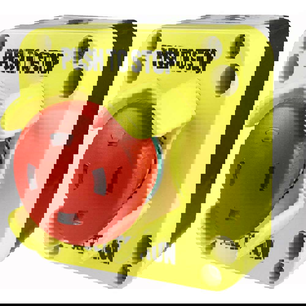 Push-Button Control Station: Maintained, 1NC, Pull to Start & Push to Stop