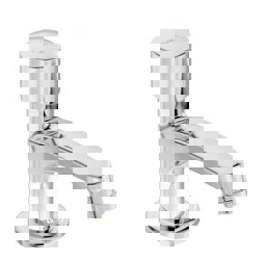 Scot® Single Handle Metering Bathroom Sink Faucet in Polished Chrome