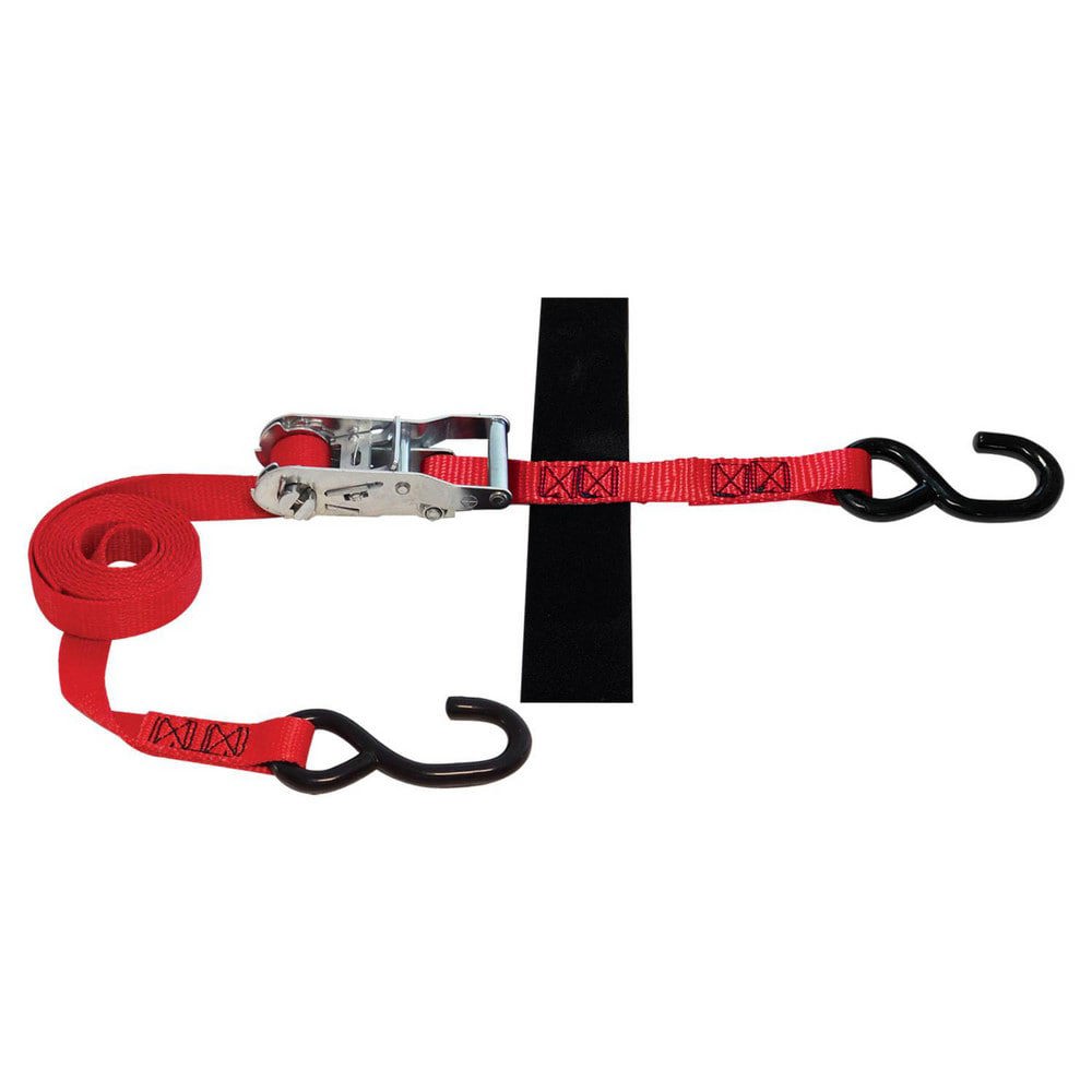SNAP-LOC 1 in x 8 ft S-Hook Ratchet Strap Tie-Down 2,500 lb
