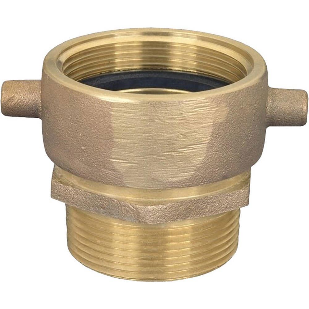 Brass & Chrome Pipe Fittings; Fitting Type: Male Swivel Adapter ; Fitting Size: 2-1/2 ; End Connections: MNST x MNPT ; Connection Type: Threaded ; Pressure Rating (psi): 175 ; Fitting Shape: Straight
