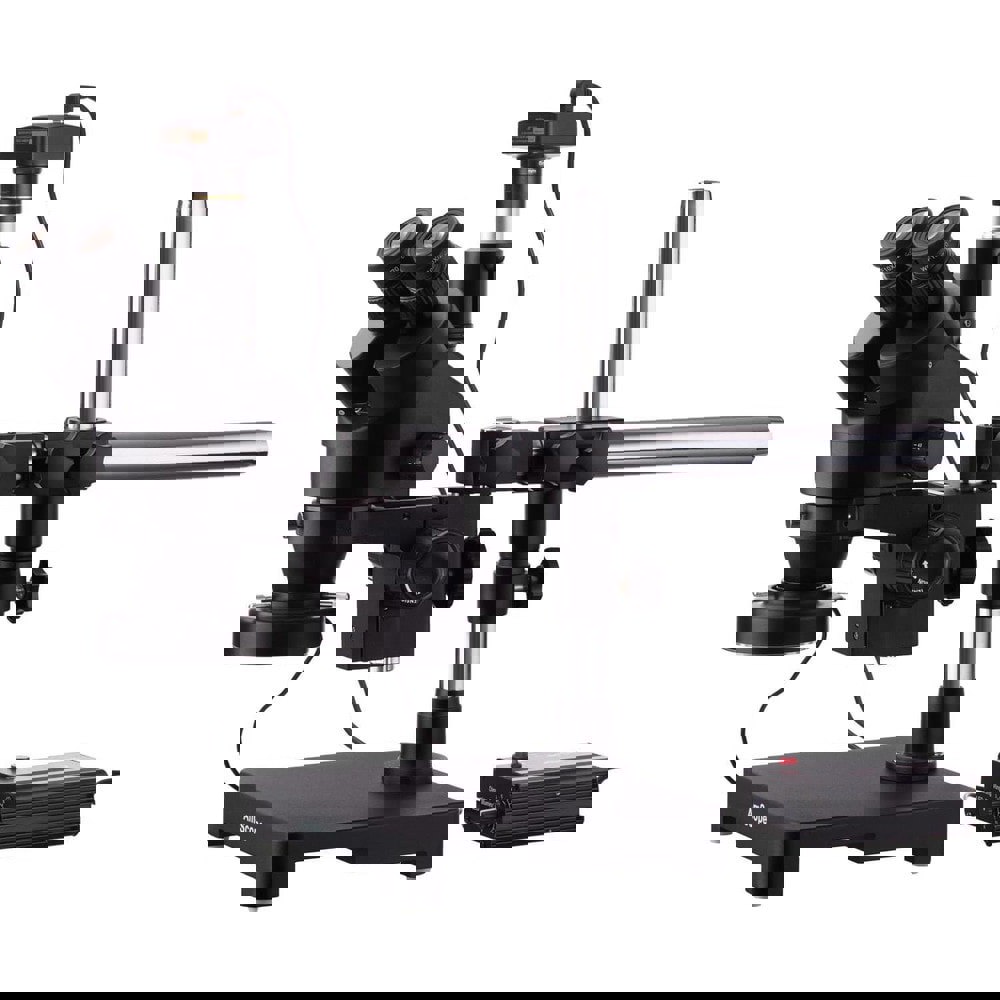 Microscopes; Microscope Type: Stereo ; Eyepiece Type: Trinocular ; Arm Type: Boom Stand; Single Arm ; Image Direction: Upright ; Eyepiece Magnification: 10x