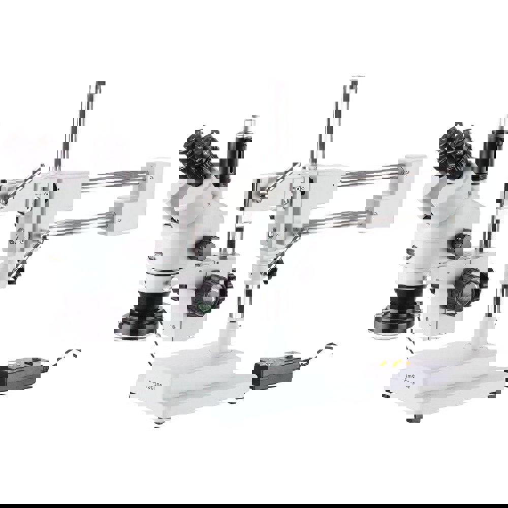 Microscopes; Microscope Type: Stereo ; Eyepiece Type: Trinocular ; Arm Type: Boom Stand; Double Arm ; Image Direction: Upright ; Eyepiece Magnification: 10x