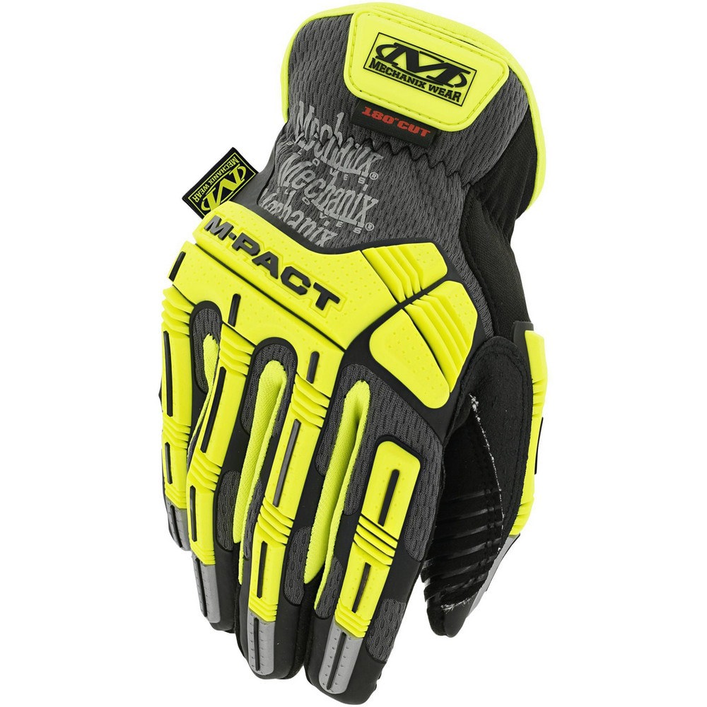 Cut-Resistant Gloves: Size 2XL, ANSI Cut A5, Synthetic Leather