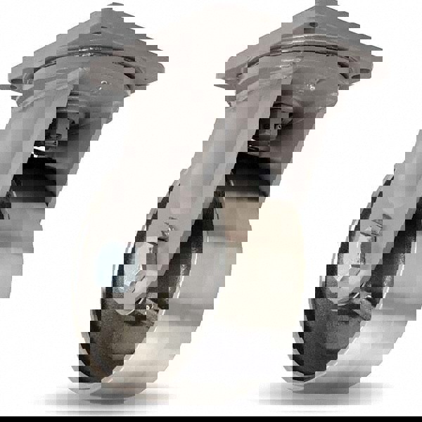 Swivel Top Plate Caster: Forged Steel, 10