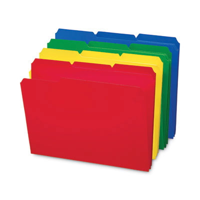 File Folders with Top Tab: Letter, Assorted, 24/Pack