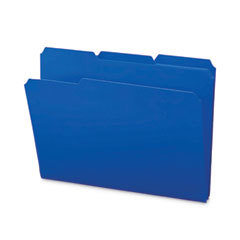 File Folders with Top Tab: Letter, Blue, 24/Pack