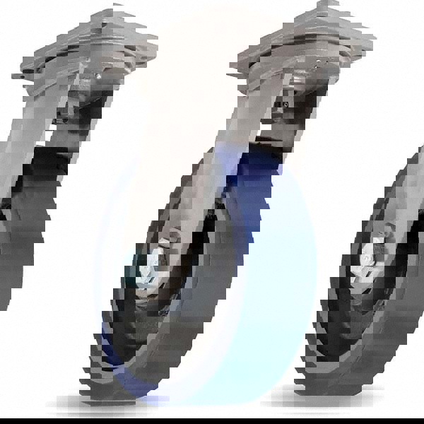 Swivel Top Plate Caster: Polyurethane, 12