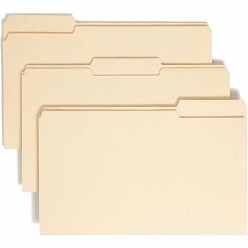 File Folders with Top Tab: Legal, Manila, 100/Pack