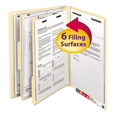 Classification Folder: Letter, Manila, 10/Pack