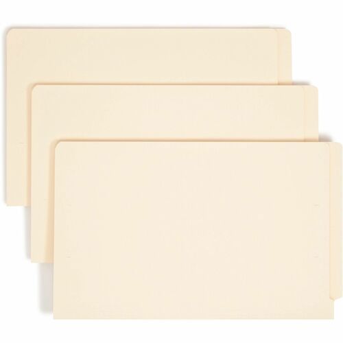 File Folders with End Tab: Legal, Manila, 100/Pack