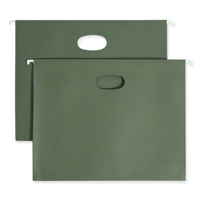 Hanging File Folder: Letter, Standard Green, 10/Pack