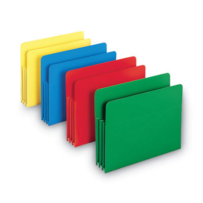 Expansion Folder: Letter, Assorted, 4/Pack