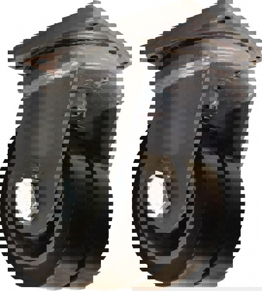 Swivel Top Plate Caster: Polyurethane Mold on Forged Steel, 8