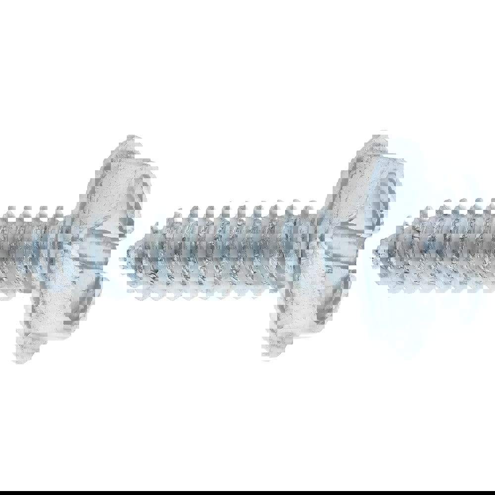 Sheet Metal Screw: #6, Hex Washer Head, Slotted