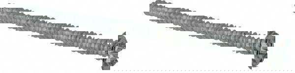 Sheet Metal Screw: #8, Hex Washer Head, Slotted