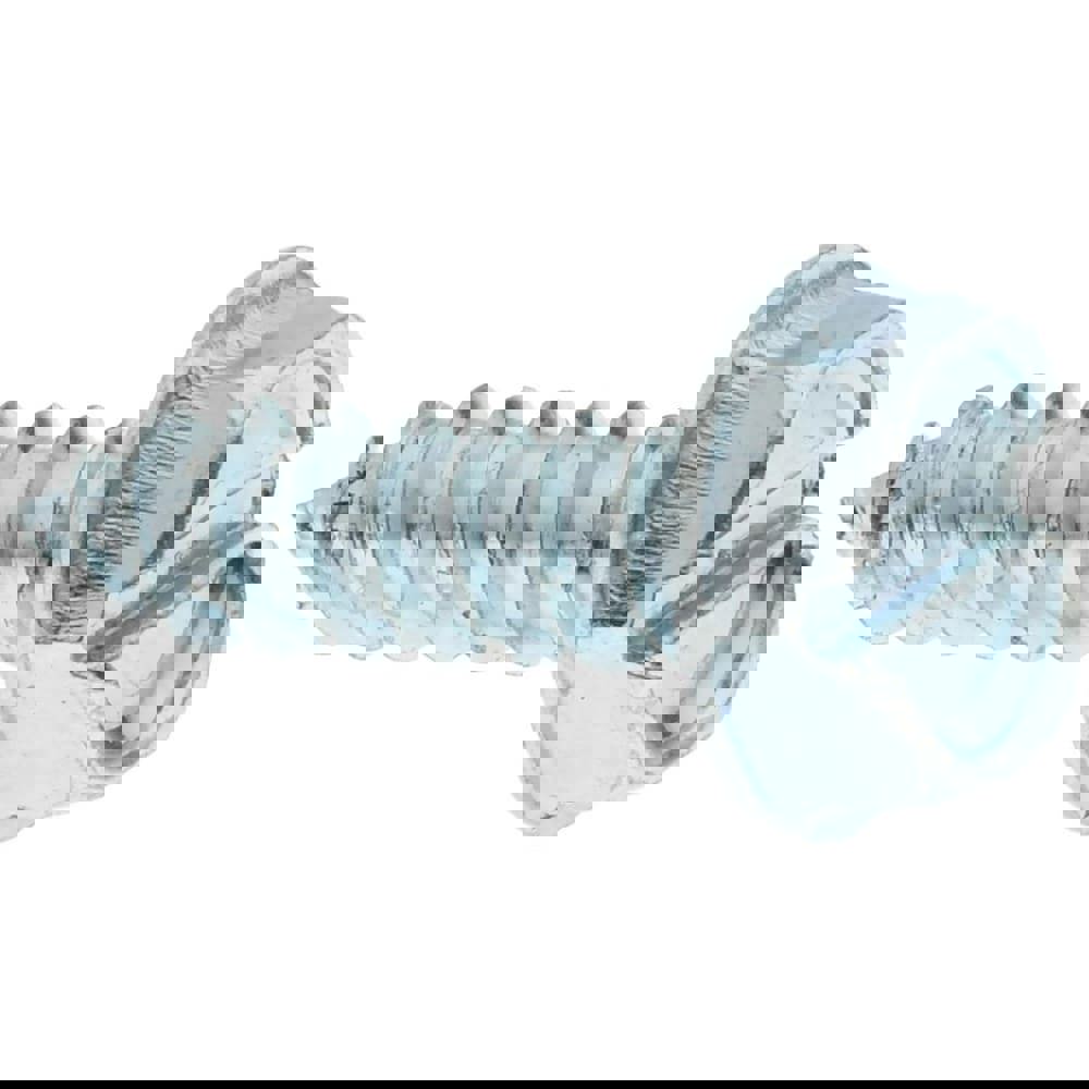 Sheet Metal Screw: #10, Hex Washer Head, Slotted